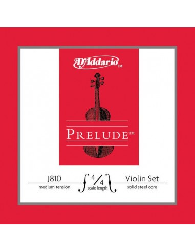 D'Addario Prelude Cuerdas de Violín de 4/4, Tensión Media 